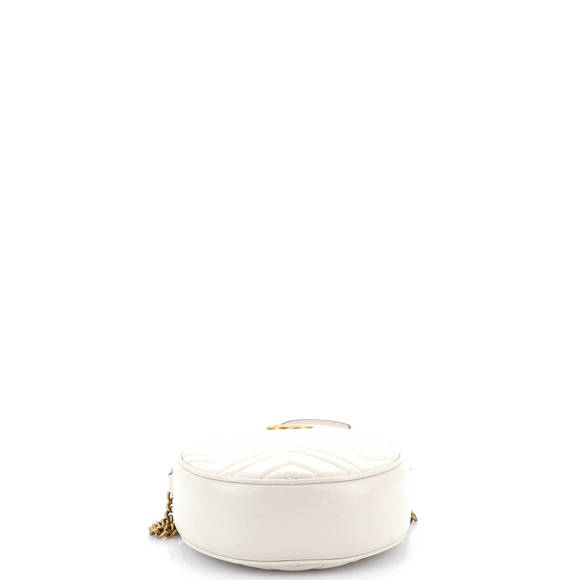 Gucci Mini GG Marmont Round Shoulder Bag Matelasse Leather - Picture 4 of 5